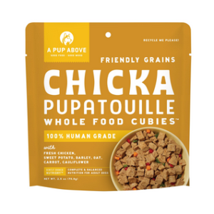 A Pup Above Cubies Chicken Pupatouille Friendly Grains Dry Dog Food, 2.5-oz